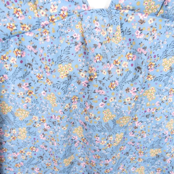 Forever 21 Floral Print Mini Dress Juniors Size L Long Sleeve - Picture 2 of 9